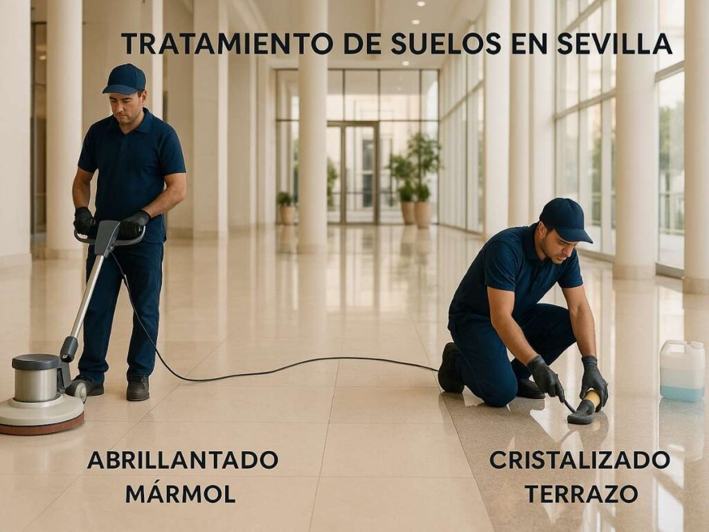 Servicios de abrillantado de suelos y cristalizado de suelos en Sevilla